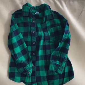 Gymboree size 5/6 boys flannel shirt